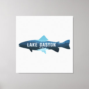 Impressão Em Tela Lago Gaston North Carolina Virginia Fish