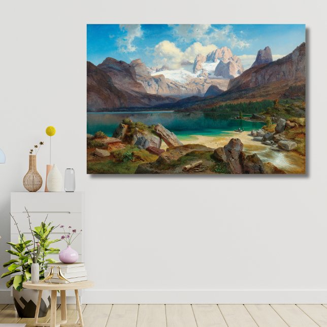 Impressão Em Tela Lago Gosau Com Vista Do Dachstein Massif (Criador carregado)
