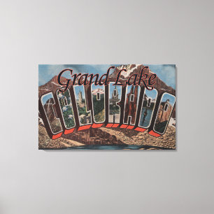 Impressão Em Tela Lago grande, Colorado - grandes cenas da letra
