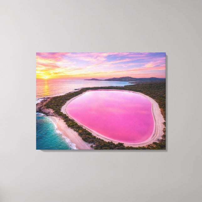 IMPRESSÃO EM TELA LAGO HILLIER - AUSTRÁLIA (Frente)