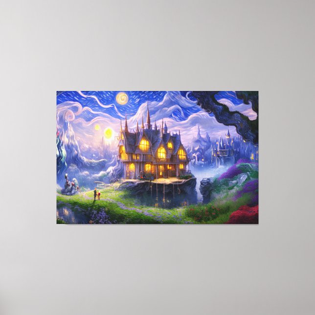 Impressão Em Tela Lago House (Frente)