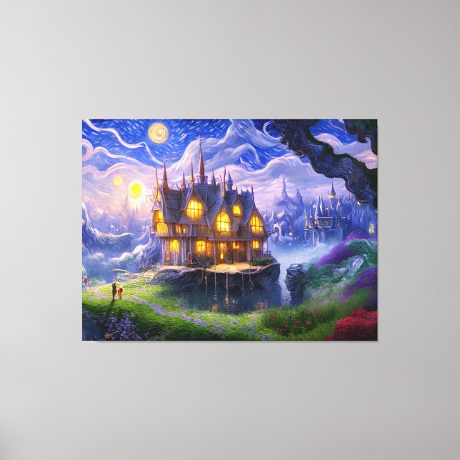 Impressão Em Tela Lago House (Frente)