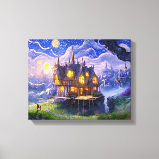 Impressão Em Tela Lago House (Frente)