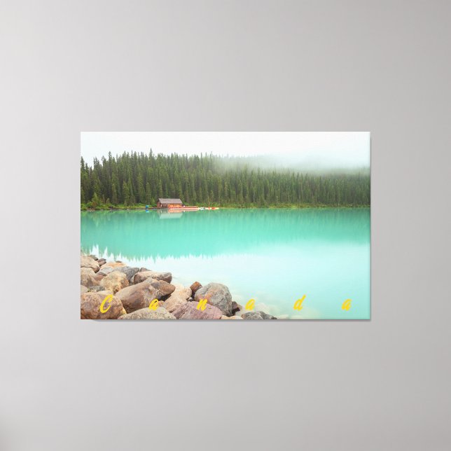Impressão Em Tela Lago Louise (Frente)