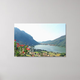 Impressão Em Tela Lago Lugano - pintura