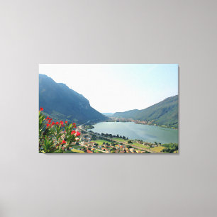 Impressão Em Tela Lago Lugano - pintura