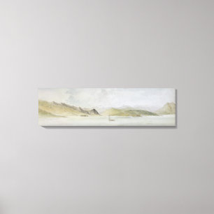 Impressão Em Tela Lago Maggiore (w/c, caneta, tinta e grafite no