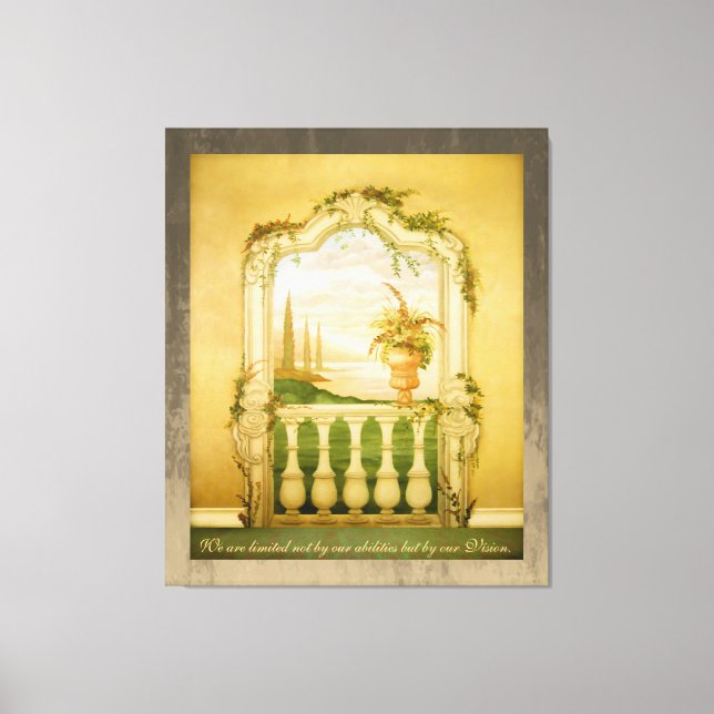 Impressão Em Tela Lago mediterrâneo View Mural (Frente)