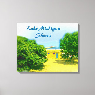 Impressão Em Tela Lago Michigan Shores da praia de Chicago