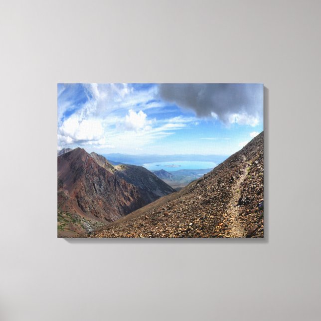 Impressão Em Tela Lago Mono do Pico Koip - Sierra (Frente)