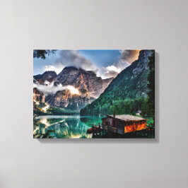 Impressão Em Tela Lago Surreal Italiano