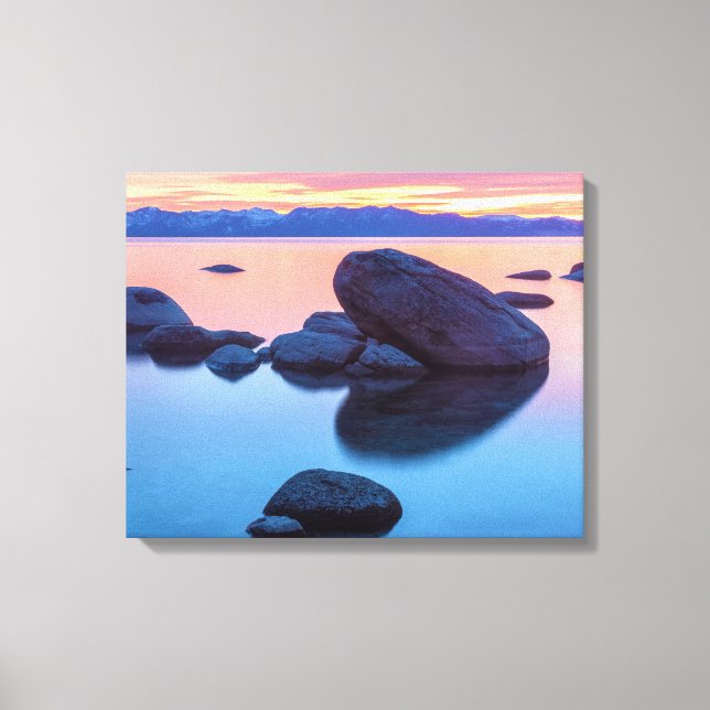 Impressão Em Tela Lago Tahoe Sunset (Frente)