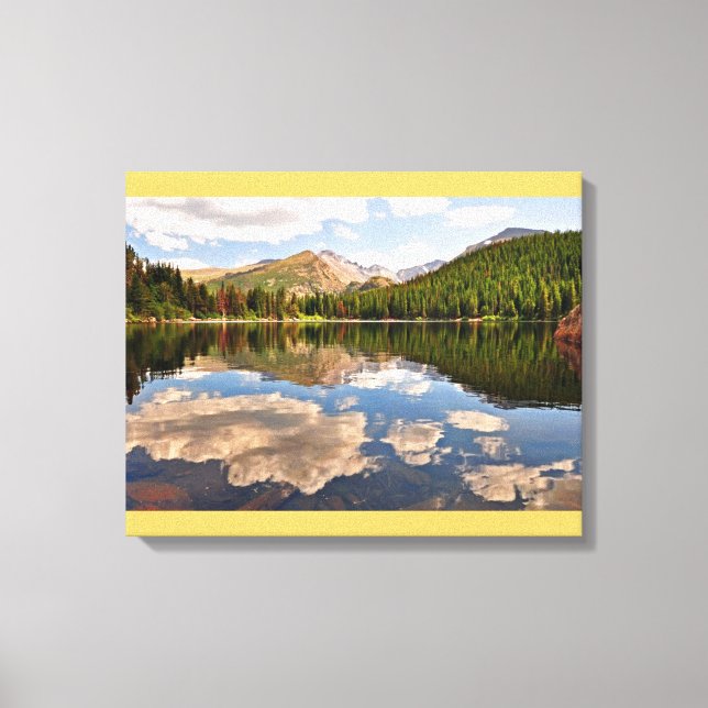 Impressão Em Tela Lago Urso. Colorado. (Frente)