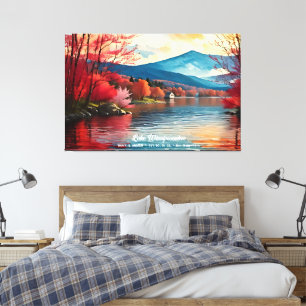Impressão Em Tela Lago Winnipesaukee New Hampshire Home Wall Decor