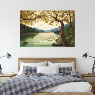 Impressão Em Tela Lago Winnipesaukee New Hampshire Home Wall Decor