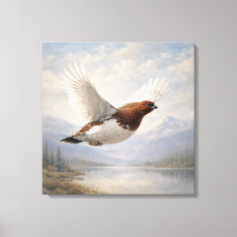 Impressão Em Tela Lagópode riscado em voo