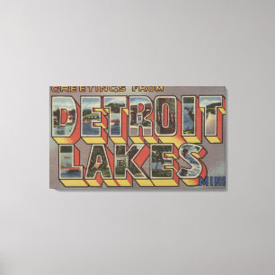 Impressão Em Tela Lagos Detroit, Minnesota - grandes cenas da letra