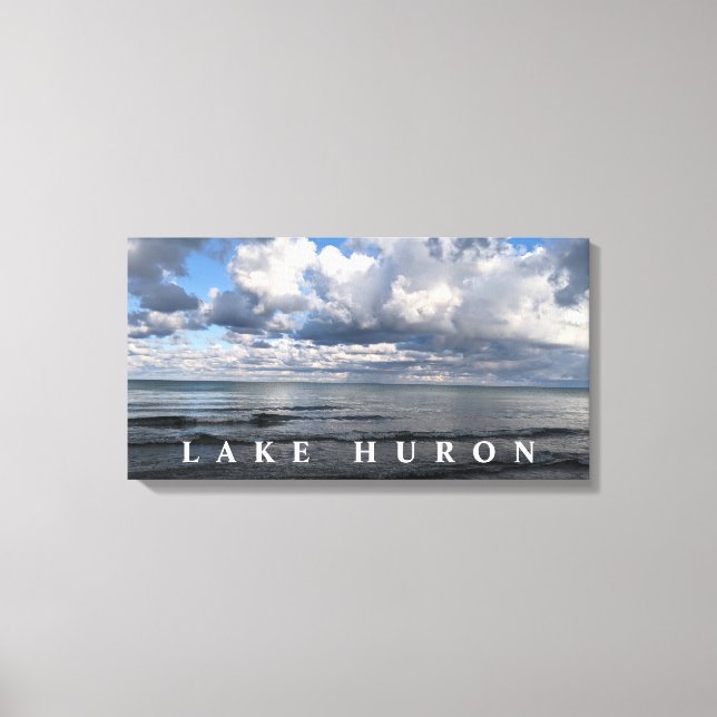 Impressão Em Tela Lake Huron Clouds (Frente)