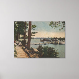 Impressão Em Tela Lake Tahoe, CA - opinião esmeralda da baía com