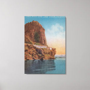 Impressão Em Tela Lake Tahoe, CA - rocha da caverna da opinião do