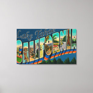 Impressão Em Tela Lake Tahoe, Califórnia - grandes cenas 2 da letra