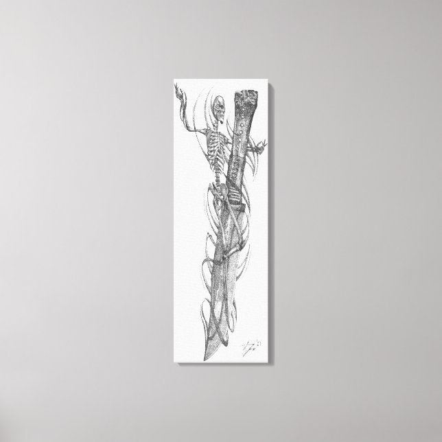 Impressão Em Tela lâmina de crânio 2 (Frente)