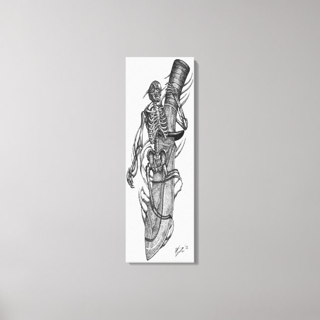 Impressão Em Tela lâmina de crânio 5 (Frente)