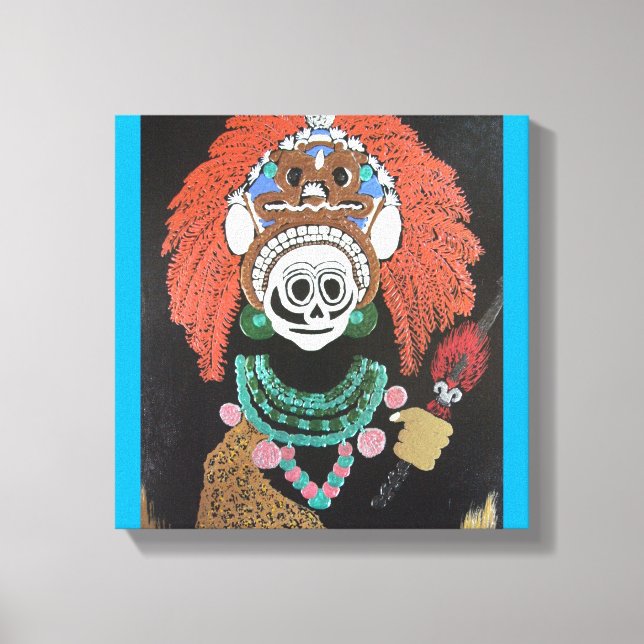 Impressão Em Tela Lança maia risca "nascer de fogo" (Frente)