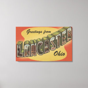 Impressão Em Tela Lancaster, Ohio - grandes cenas da letra