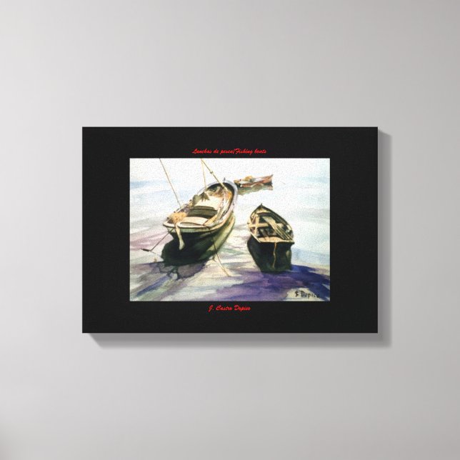 Impressão Em Tela Lanchas de pesca (Frente)