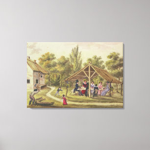 Impressão Em Tela Lanche em uma taberna do jornal de