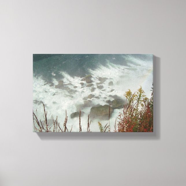 Impressão Em Tela Landscape River Green Blue Valley (Frente)