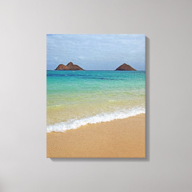 Impressão Em Tela Lanikai Mokuluas (Frente)