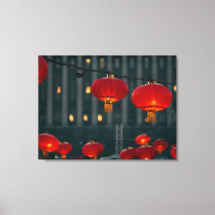 Impressão Em Tela Lanterna Chinesa Ano Novo