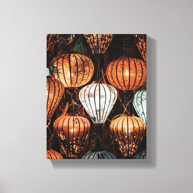 Impressão Em Tela Lanterna de Ano Novo Lunar (Frente)