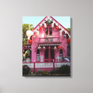 Impressão Em Tela Lanternas e pão-de-açúcar cor-de-rosa - Vinha de M