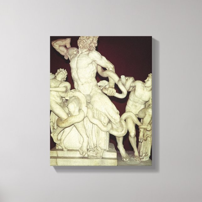 Impressão Em Tela Laocoon, original helenístico, século rua (Frente)