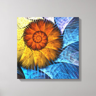 Impressão Em Tela Laranja Amarelo Amarelo Abstrato