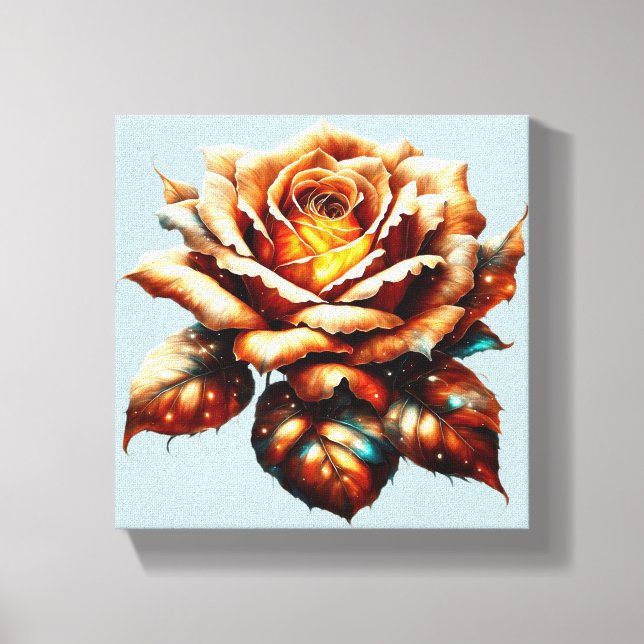 Impressão Em Tela Laranja Rosa Wall Art (Frente)