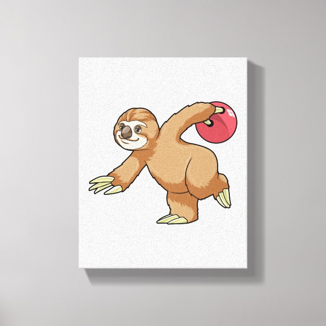 Impressão Em Tela Largura em Boliches com Bola de boliche (Frente)