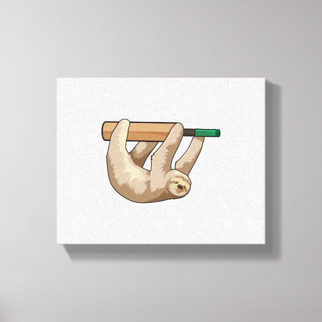 Impressão Em Tela Largura no Cricket com morcego de Cricket (Frente)