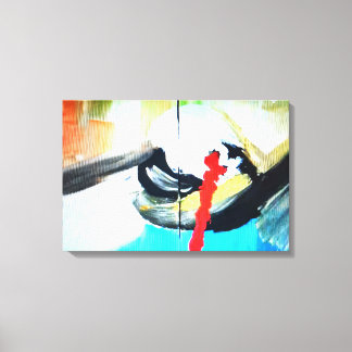 Impressão Em Tela Larme de Sang - Peinture Émouvante