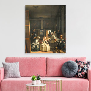 Impressão Em Tela Las Meninas   Diego Velázquez  
