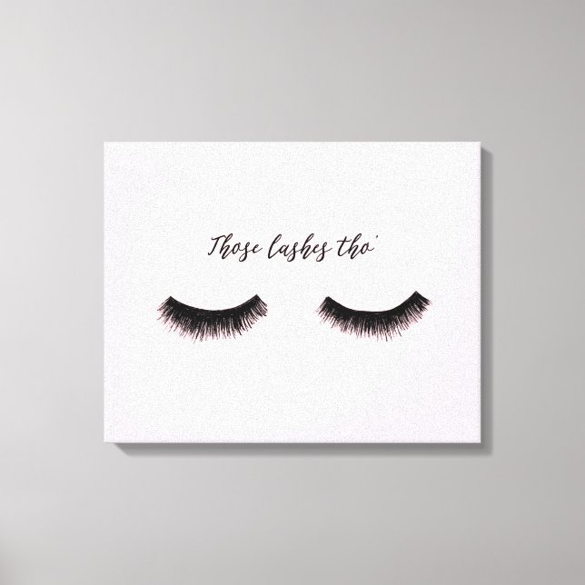 Impressão Em Tela Lash Chat - Aquelas Lashes (Frente)