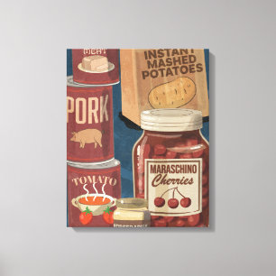 Impressão Em Tela latas e recipientes de cozinha