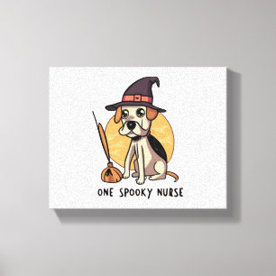 Impressão Em Tela Latidos e Bandagens Um Desenho de Enfermeiro Spook