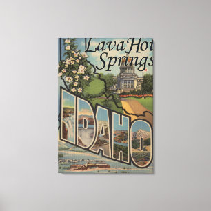 Impressão Em Tela Lava Hot Springs, Idaho - grandes cenas da letra