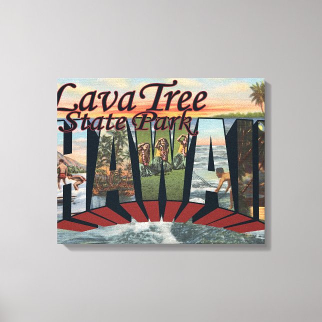 Impressão Em Tela Lava Tree State Park, Havaí (Frente)