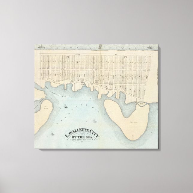 Impressão Em Tela Lavallette City by Sea, Squan Beach, NJ (Frente)