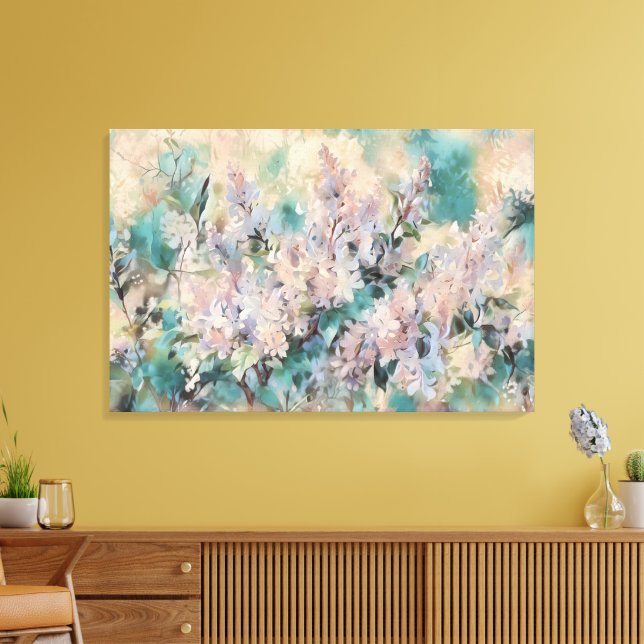 Impressão Em Tela *~* Lavanda de Lilases de Pintura Clássica (Insitu(Sala de estar))